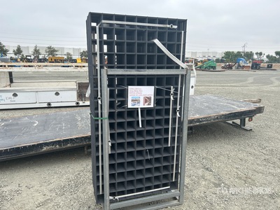 Quantity of (80) 36 in x 72 in Grey Metal Rail Panel