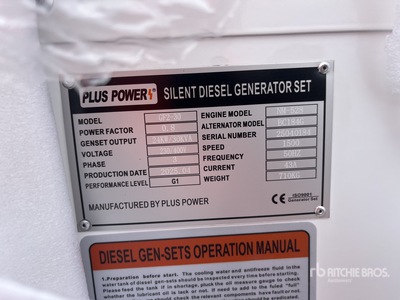 2025 Plus Power GF2-30 Generator set (Unused)