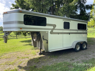 2008 Hawk 15 ft T/A Remorque pour chevaux