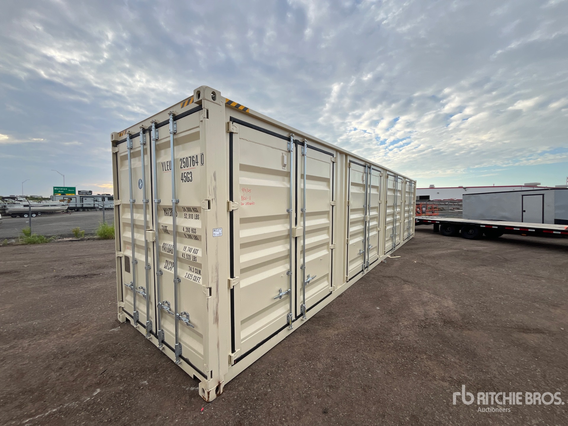 2025 40 ft High Cube Multi-Door Storage Container