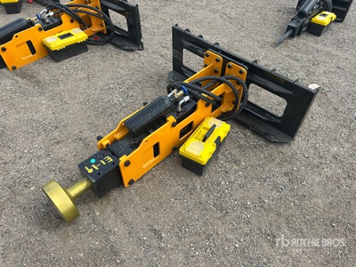 2025 GIYI GY-D680 Skid Steer Post Driver (Unused)