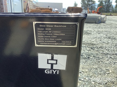 2025 GIYI GY-BK56M Skid Steer Backhoe (Unused)