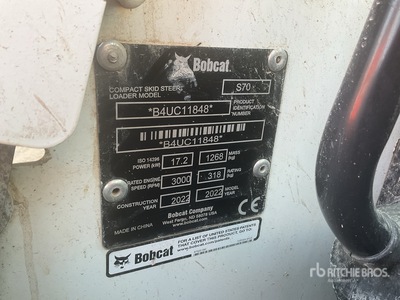 2022 Bobcat S70 Skid Steer Loader