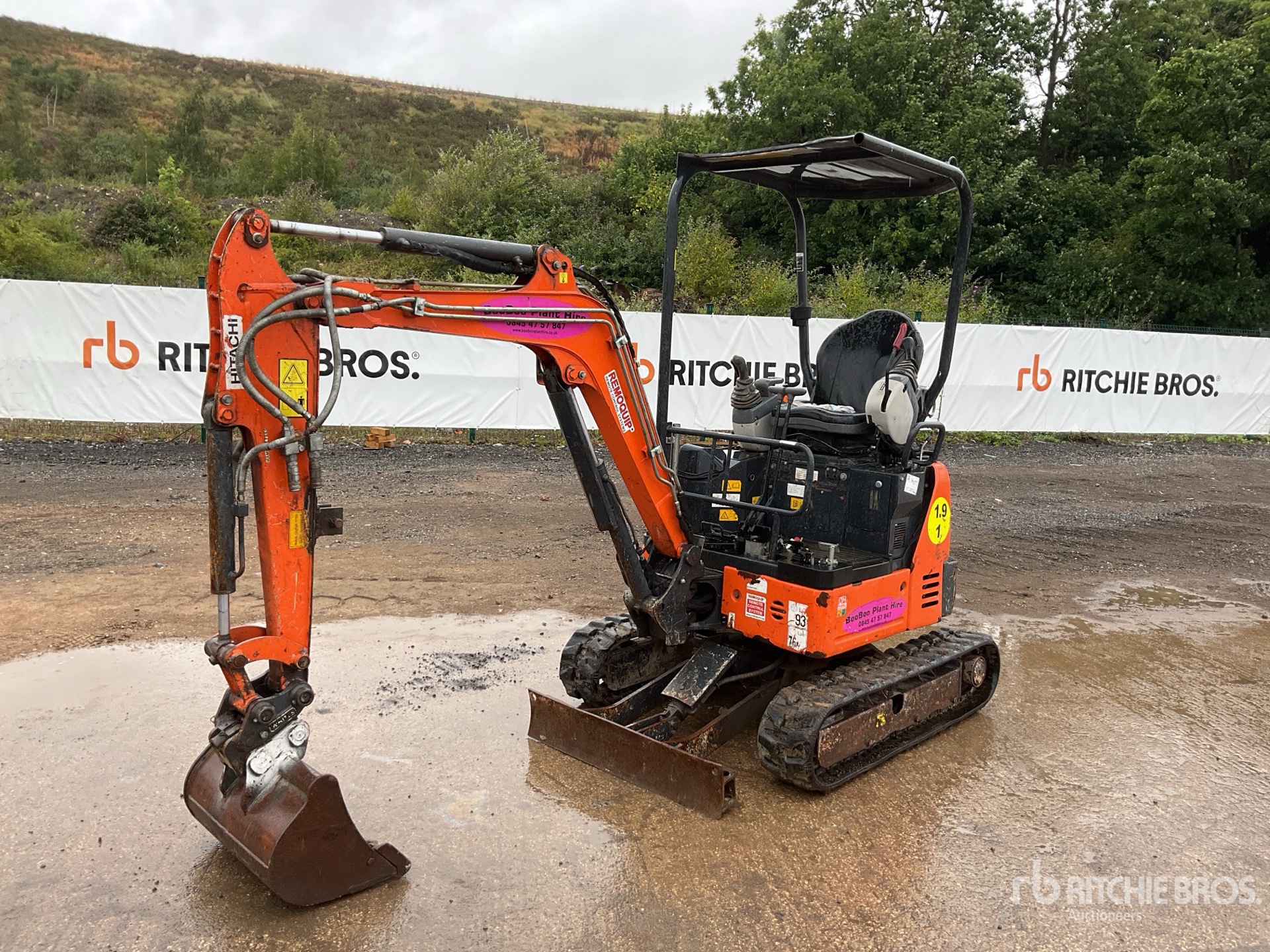 2017 Hitachi ZX19U-5AYR Remote Control Unit Mini Excavator