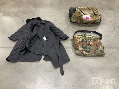 (5) Luggage Bags, (13) Coats, (10) Fitness Jackets & Assorted Items