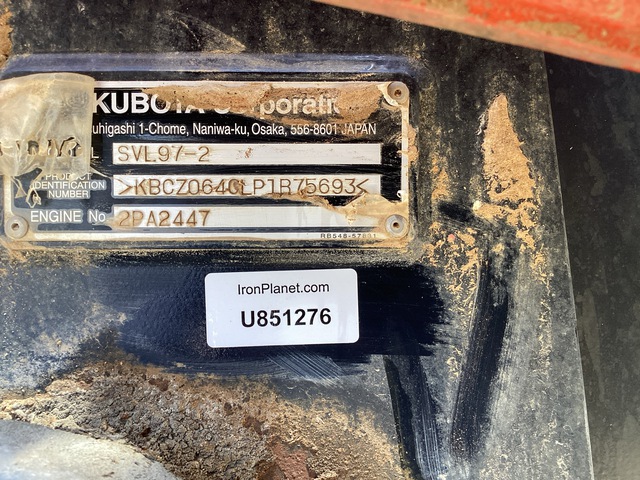 MINI CARGADOR SOBRE ORUGAS 2023 KUBOTA SVL972