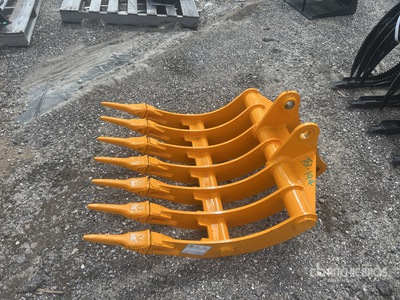 2025 GIYI Excavator Rake - Fits Cat 305 (Unused)