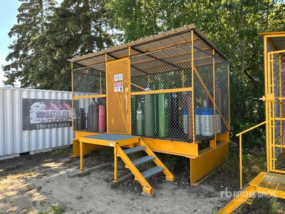 103 In x 184 In Raised Tank Storage Cage