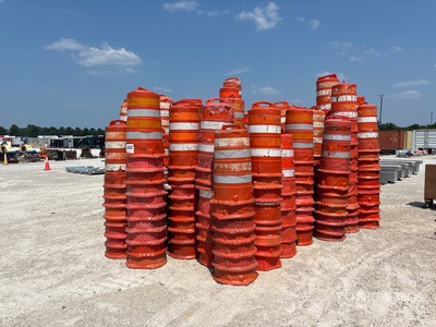 Quantity of Portable - Stackable - Safety Barrels - Safety Supplies