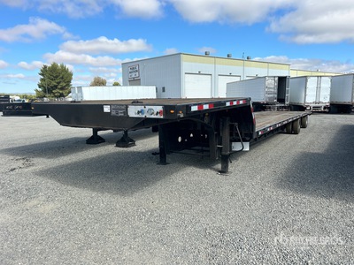 2013 Transcraft DTL-2100 53 ft T/A Spread Axle Single Drop Step Deck Trailer