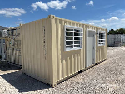 2025 20 ft x 8 ft Skid-Mounted Storage Container Oficina móvil
