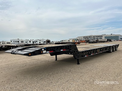 2013 Gerrys KSN105 45 ton 55 ft Tri/A Folding Neck Trailer