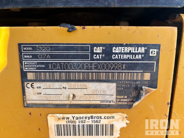 EXCAVADORA 2018 CATERPILLAR 320