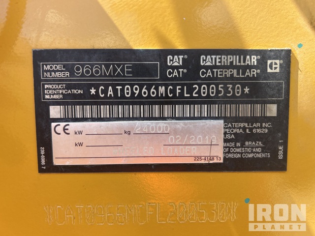 CARGADOR FRONTAL 2019 CATERPILLAR 966MXE