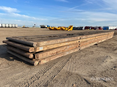 Quantity of (5) 8 ft x 40 ft Rig Placas de grúa