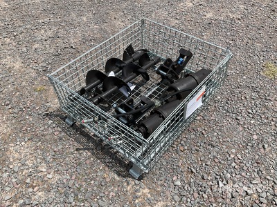 Quantity of (2) 2025 UNI REA800, RP08 Lote de Gusanos para Miniexcavadora (Sin Usar) / Mini Excavator Augers (Unused)