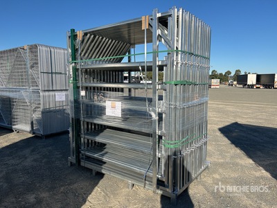 Quantity of (32) BYT 2 m x 2.2 m Galvanized بوابة المزرعة  (Unused)