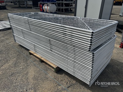 Quantity of (30) BYT 3 m x 1.17 m Galvanized Mesh Livestock Gate (Unused)