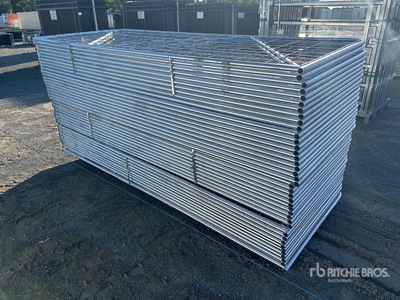 Quantity of (40) BYT 3 m x 1.17 m Galvanized Mesh بوابة المزرعة  (Unused)