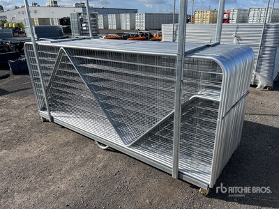 Quantity of (30) BYT 3 m x 1.17 m Galvanized Mesh Livestock Gate (Unused)