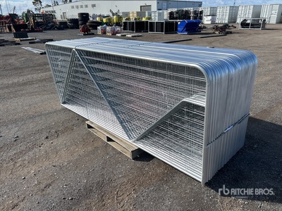 Quantity of (30) BYT 3 m x 1.17 m Galvanized Mesh Livestock Gate (Unused)