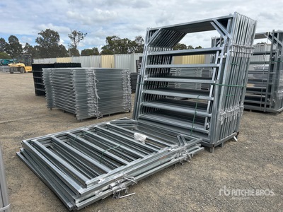 Quantity of (30) BYT 2 m x 2.2 m Galvanized Livestock Gate (Unused)