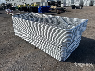 Quantity of (30) BYT 3 m x 1.17 m Galvanized Mesh Livestock Gate (Unused)