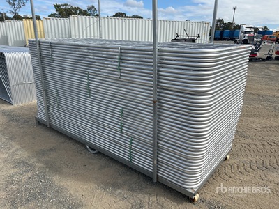 Quantity of (40) BYT 3 m x 1.17 m Galvanized Mesh Livestock Gate (Unused)