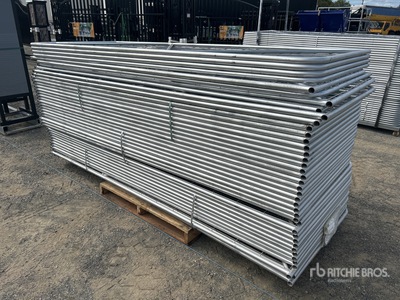 Quantity of (40) BYT 3 m x 1.17 m Galvanized Mesh Livestock Gate (Unused)