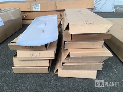 (100) Shelf Components, (10) Lighting Windows & (8) Drawer Slides
