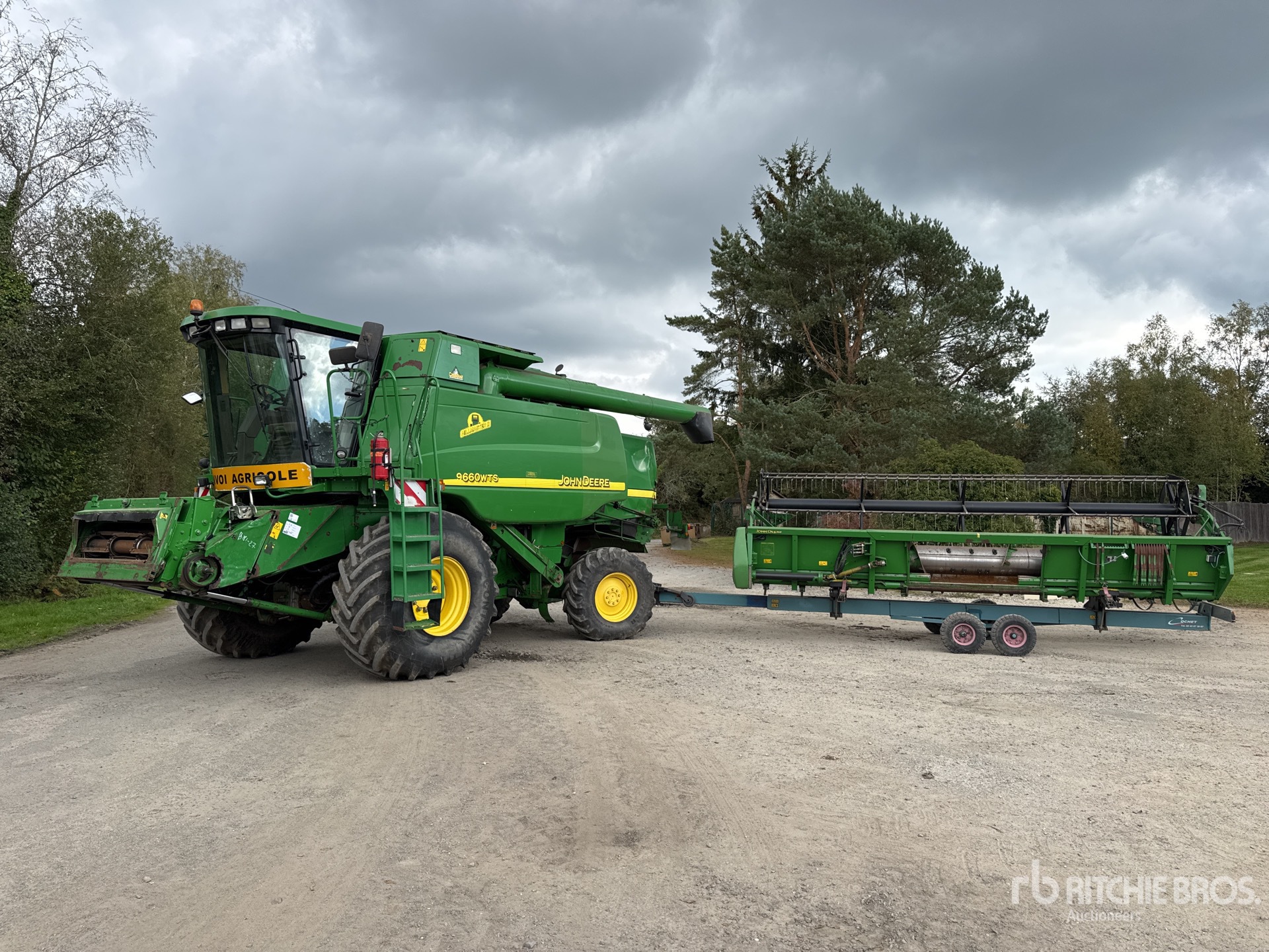 2004 John Deere 9660 WTS Hillmaster II Moissonneuse Batteuse Combine Harvester