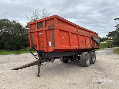 2001 Godimat GM150 T/A End Dump Benne A Cereales 2 Essieux Remorque à grains