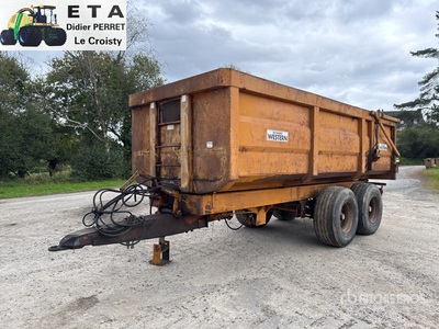 Richard Western Trailer T/A Remorque Agricole 15T 2 Essieux Grain Trailer