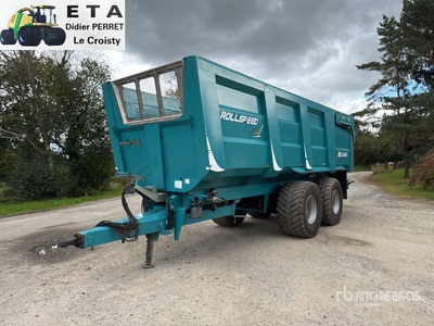 2018 Rolland Rollspeed 7845 T/A End Dump Remorque Agricole 2 Essieux 20 T Grain Trailer