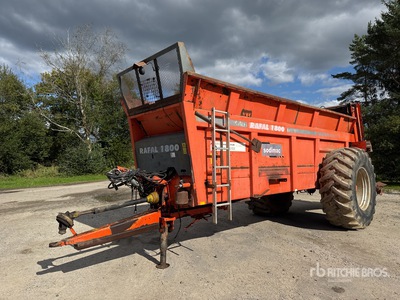 2008 Sodimac Rafal 1800 Epandeur A Fumier 1 Essieu S/A Epandeurs