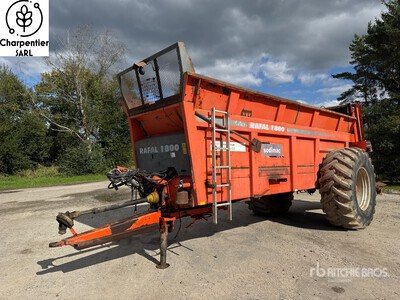 2008 Sodimac Rafal 1800 Epandeur A Fumier 1 Essieu S/A Manure Spreader