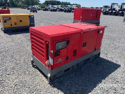 2012 Atlas Copco QAS40 40 kVA Skid-Mounted Generator Set