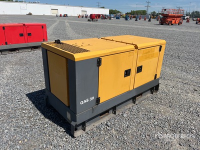 2014 Atlas Copco QAS30 30 kVA Skid-Mounted Generator Set