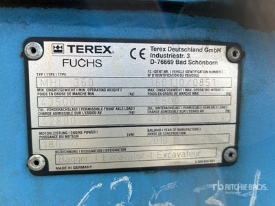 2010 Fuchs MHL360 Manipuladora de material con ruedas