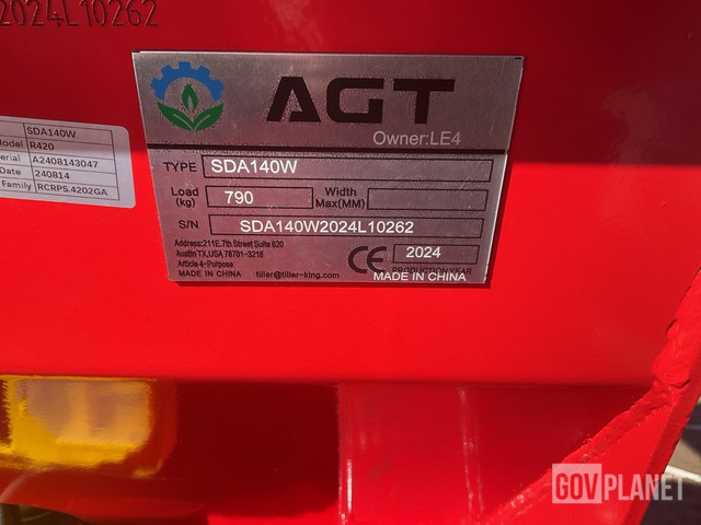 CARGADOR FRONTAL 2024 AGT SDA140W