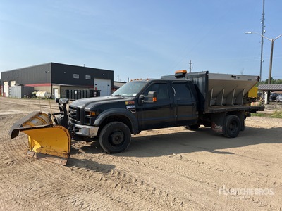 2008 Ford F-550 XL 4x4 Crew Cab Snow Plow Truck