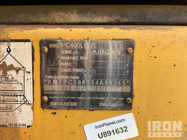 EXCAVADORA KOMATSU PC400LC7L