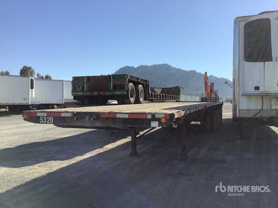 1998 Lode King 53 ft Tri/A Flatbed Trailer