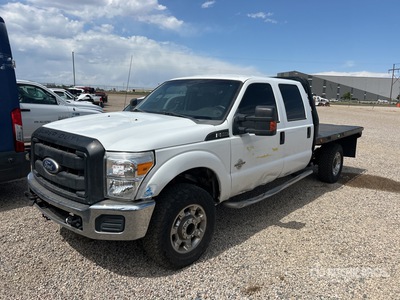2011 Ford F-350 XL 4x4 Crew Cab Flatbed Truck (Inoperable)