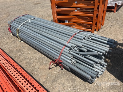 Quantity of (200) Assorted Galvanized Fence Posts