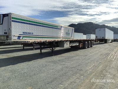 2013 Lode King 53 ft Tri/A Flatbed Trailer