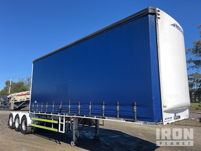 2022 MaxiTrans 7.3 m Tri/A B-Double Lead Curtain Side Trailer