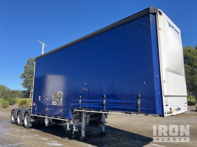 2022 Vawdrey 7.3 m Tri/A B-Double Lead Step Deck Curtain Side Trailer
