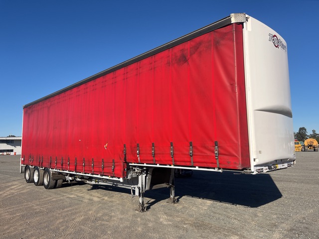 2018 Topstart 13.3 m Tri/A Step Deck Tautliner Trailer