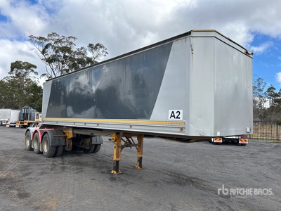 2006 Gippsland Body Builders 8.3 m Tri/A B-Double Lead Sliding مقطورة للتفريغ الخلفي